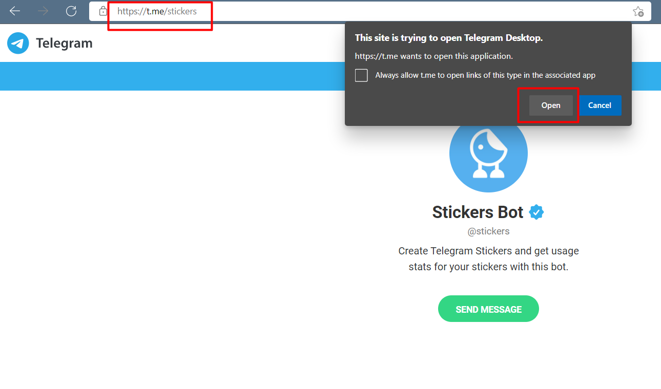 Find Sticker Bot on Telegram