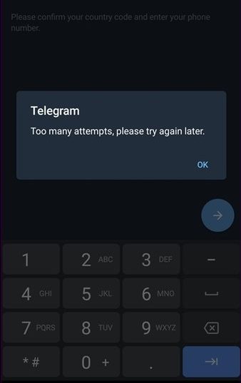 Telegram Too Many Attempts; The Best You Can Do - Telegram360.Net