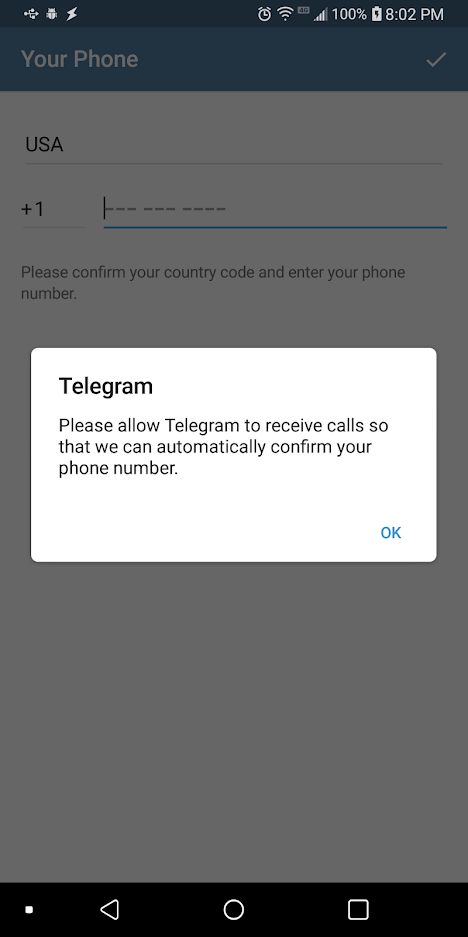 Telegram Not Sending Code