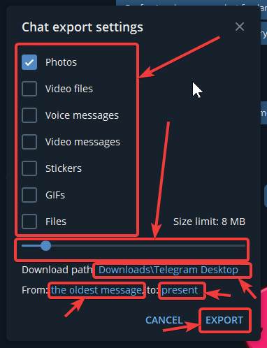 Export-chats-from-Telegram