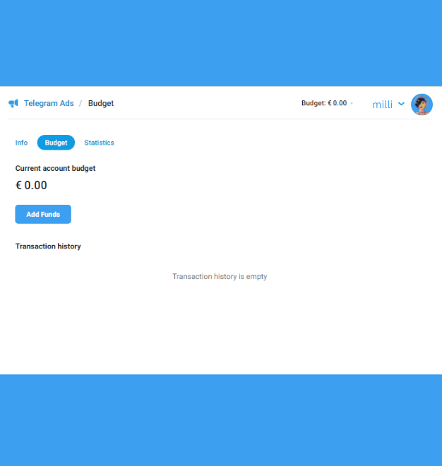 Add Fund To Your Telegram Ad Account step 2