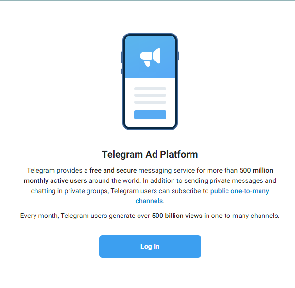 How To Show Ads On Telegram step-1